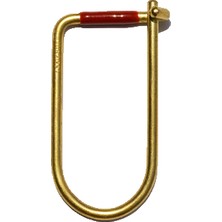 Craighill Wilson Keyring Enameled Brass- Pirinç Anahtarlık Altın-Kırmızı