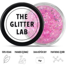 The Glitter Lab - Flamingo Pink- Jel Formlu Parlak Glitter ~10 gr