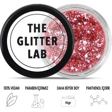 The Glitter Lab - Jel Formlu Parlak Glitter - Glam Rose ~10 gr