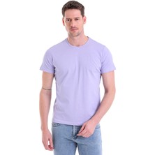 Hatemoğlu Düz Regular Fit 100% Pamuk Bisiklet Yaka Tişört