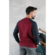 FBI Bisiklet Yaka Reglan Kol Pamuk Karışımından Üretilmiş Manşetleri ve Etek Ucu Ribanalı Içi Yumuşak Sweatshirt 95111