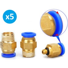 Skyce Pnömatik Düz Erkek Rekor 1/2X16 mm Paket 5 Adet