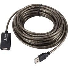 Triline 10 Metre Usb2.0 Sinyal Güçlendirici Profesyonel Çipli USB Extension Uzatma Kablosu