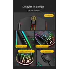 Pineapple88 Rgb Şarj Edilebilir Oyuncu Mouse (Yurt Dışından)