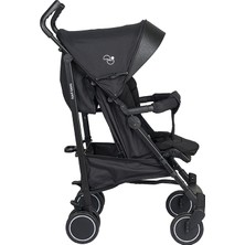 Biddy Pitty Picco Alüminyum Baston Bebek Arabası - Jet Black, 6 kg, Tam Yatar, 3 Yıl Garantili