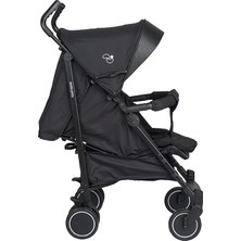Biddy Pitty Picco Alüminyum Baston Bebek Arabası - Jet Black, 6 kg, Tam Yatar, 3 Yıl Garantili