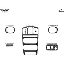 meriç cockpit design Meriç® Chrysler Voyager Ön Torpido Kaplama Maun 7 Parça 2001-2007