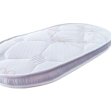 Brzn Home 60X110X10 Bambu Kumaş Anne Yanı Oval Beşik Yatagı