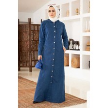 Neways 6509-KAPŞONLU Ferace Mavi