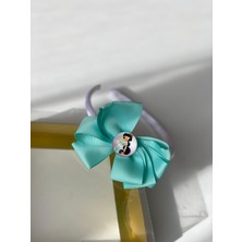 Queen Aksesuar Prenses Princess Jasmin Yasemin  Beyaz Ince Saten Su Yeşili Mint Yeşil Fiyonk Taç Anne Kız Çocuk Bebek Saç Tacı