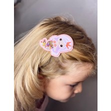 Queen Aksesuar 3D Boyutlu Hareketli Pullu Taşlı Deniz Kızı Çocuk 2li Toka Seti