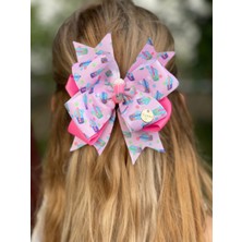 Queen Aksesuar Özel Tasarım Lüks Saten Fiyonklu Sturbucks Şişe Figürlü Cup Toka Çocuk Yetişkin Tokası