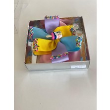 Queen Aksesuar Pembe, Dondurma Süslü   Kız Çocuk Bebek  Doğum Günü Hediye  Klipsli Toka