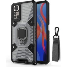 Microcase Xiaomi Redmi Note 11 Pro 4g/5g Global 2022 Capsule Serisi Kayış Askılı Yüzük Standlı Armor Kılıf - AL8119