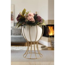 Begüsa Prag Vazo Eskitme Beyaz Cam