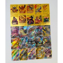 Abetto Market Pokemon Özel Seri V-Star,v-Max & Gold Kart Seri Bir Arada 25 Adet Kart ve Taşıma Çantası