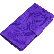 Xshop Sony Xperia Için Cüzdan Telefon 10 V Tiger Deseni Baskılı Stand Pu Deri Folio Flip Cover Kılıfı (Yurt Dışından)