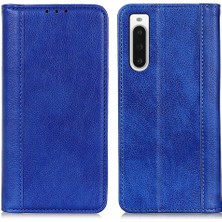 Xshop Sony Xperia Için 10 V Split Deri Litchi Doku Telefon Cüzdan Stand Manyetik Emilim Kılıfı (Yurt Dışından)