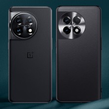 Xshop Oneplus 11 5g Pu Deri Kaplamalı Tpu + Pc Slip Olmayan Metal Lens Tasarım Koruyucu Telefon Kılıfı (Yurt Dışından)