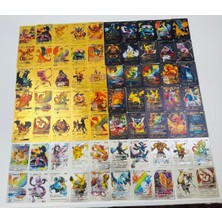 Abetto Market Pokemon Oyun Kartı Gold,black & Silver Özel Seri 50 Adet Kart ve Pokemon Kart Albümü