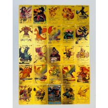 Abetto Market Pokemon Oyun Kartı Gold,black & Silver Özel Seri 50 Adet Kart ve Pokemon Kart Albümü