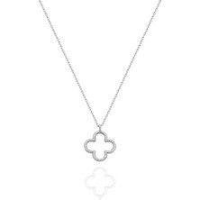 Bigakan Dört Yapraklı Yonca Motifli Zarif Ufak Kolye Kadın Kolyesi