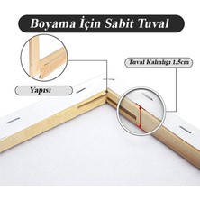 Brons Tuval 35X50 6 Adet Gerdirme Apartlı Arkadan Zımbalı 35*50 Tual Akrilik Boya Yağlı Boya