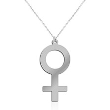 Bigakan Kadın Sembolü Gümüş Kolye