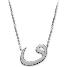 Bigakan Vav Harfli Gümüş Kolye