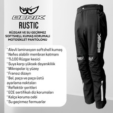 Berik Rustic Korumalı Softshell Motosiklet Pantolonu