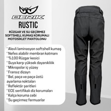 Berik Rustic Korumalı Softshell Motosiklet Pantolonu