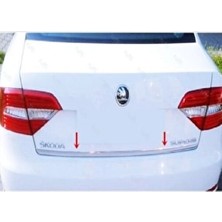 Belirtilmemiş Skoda Superb Krom Bagaj Alt Çıtası 2015 ve Üzeri Paslanmaz Çelik