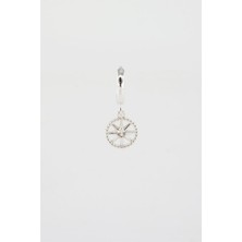 By Zeyna Aksesuar Kadın Zirkon Taşlı Kuzey Yıldızı Figürlü 1 Adet Küpe