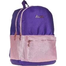 Kaukko Sırt Çantası Simli-Mor K1578