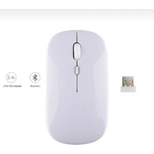 Alfa MEC Tüm Cihazlara Uyumlu Mouse Bluetooth Wireless Şarjlı Fare 2.4g Macbook iPad Bilgisayar Telefon