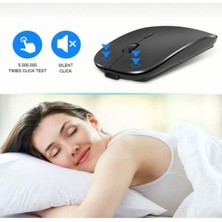 Alfa MEC Tüm Cihazlara Uyumlu Mouse Bluetooth Wireless Şarjlı Fare 2.4g Macbook iPad Bilgisayar Telefon