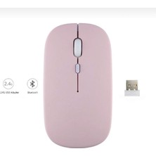 Alfa MEC Tüm Cihazlara Uyumlu Mouse Bluetooth Wireless Şarjlı Fare 2.4g Macbook iPad Bilgisayar Telefon