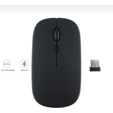 Alfa MEC Tüm Cihazlara Uyumlu Mouse Bluetooth Wireless Şarjlı Fare 2.4g Macbook iPad Bilgisayar Telefon