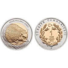 Emir Collection 2014 Yılı Uzun Kulaklı Kirpi Darphane Hatıra Bimetal Çil