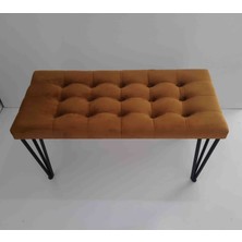 Mc Mobilya Sahra Peri Bench Puf Tabure Metal Ayak