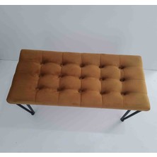 Mc Mobilya Sahra Peri Bench Puf Tabure Metal Ayak