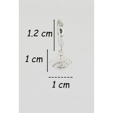 By Zeyna Aksesuar Kadın Zirkon Taşlı Göz Figürlü 1 Adet Küpe