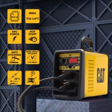 Cat DZ201 200 Amper Tıg Lift / mma Çanta Tipi Profesyonel Dijital Inverter Kaynak Makinesi