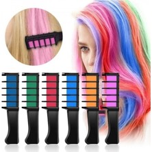 Cadde Outlet Hairchalk Süper Karışık Renkli Mini Taraklı Saç Tebeşiri Seti ( 6 Lı Set  769785931838