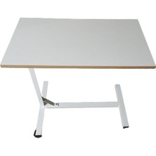 EC Shop Medismart Hasta Yemek Masası - Tekerlekli Yemek Masası - Demonte Yemek Masası