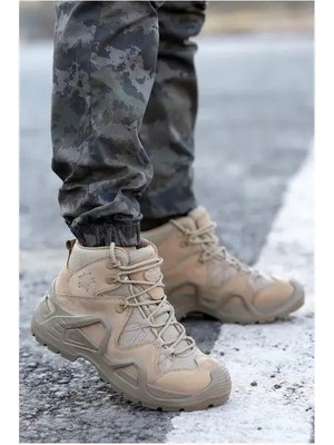 Scooter P1492NBJ Deri Su Geçirmez Tactical Bej Erkek Bot