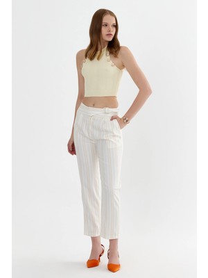 Batik Düğmeli Triko Crop