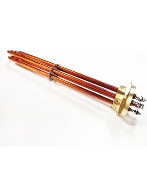 2 İnç Bakır 7,5KW 380V 35cm Trifaze Sanayi Isıtıcı Rezistansı
