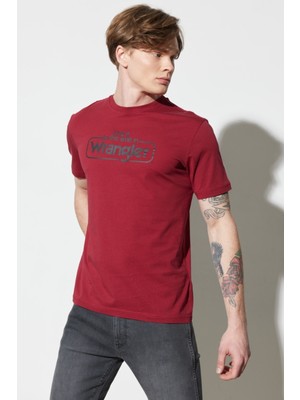 Wrangler Regular Fit Normal Kesim Pamuklu Kırmızı T-Shirt - W70SD3