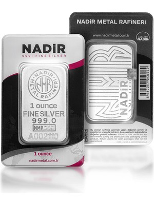 Nadir Gold 1 Ons Gümüş Külçe